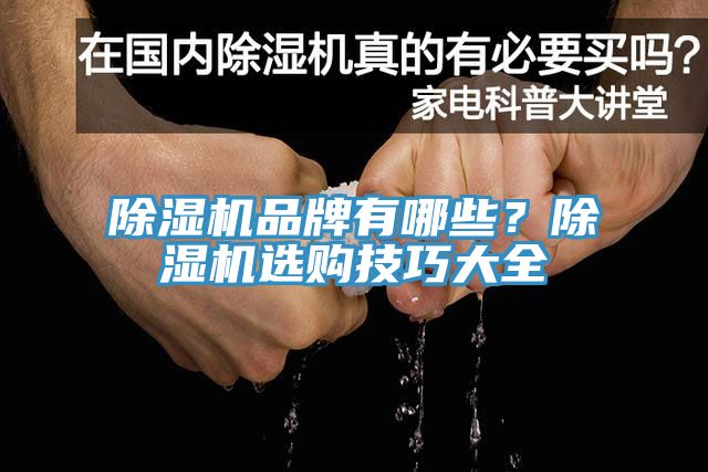 除濕機品牌有哪些？除濕機選購技巧大全
